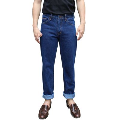 Golden Zebra Jeans กางเกงยีนส์ชายฟอกนิ่มขัดทราย ขากระบอกสีฟ้า
