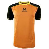 WARRIX SPORT เสื้อฟุตบอลพิมพ์ลาย WA-1540 (ส้ม-ดำ)