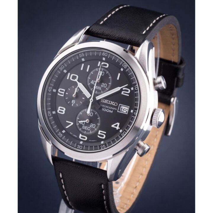 seiko-นาฬิกาข้อมือชาย-chronograph-quartz-ssb271p1-black