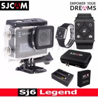 SJCAM SJ6 LEGEND 4K 16Mp เมนูไทย (BLACK) + Battery + DualCharger + BAG(L) + RemoteBand (Black) (รับประกัน 1ปี)