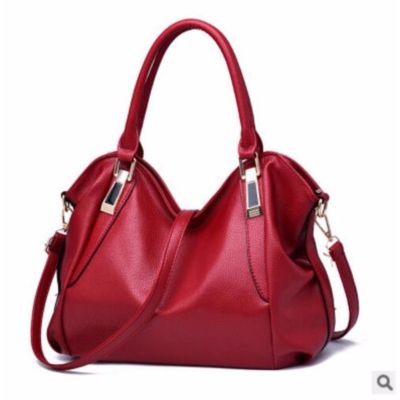 กระเป๋าถือ + สะพาย QUILLA Premium Bags Collection(สีไวน์แดง)