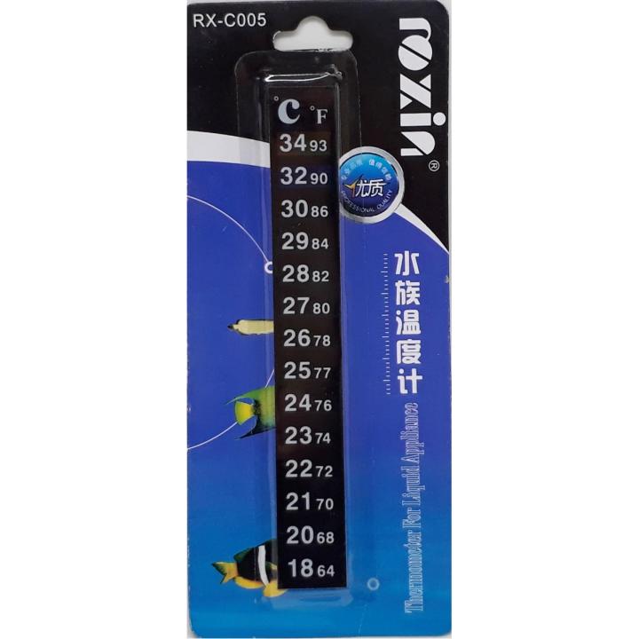 roxin-rx-c005-thermometer-วัดอุณหภูมิน้ำ-แบบแถบติดด้านนอกตู้ปลา