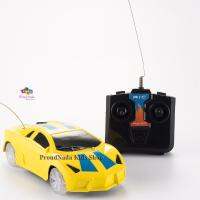 ProudNada Toys ของเล่นเด็กรถบังคับวิทยุล้อมีไฟ(สีเหลือง) NEW RACER-CAR Top Racer NO.WM1404