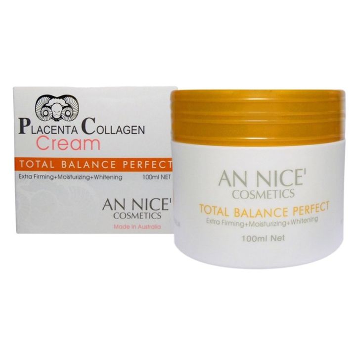 ครีมรกแกะ An Nice Placenta Collagen Cream total balance perfect ขนาด 100 ml. จำนวน 1 กระปุก