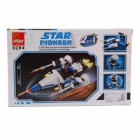 ProudNada Toys ของเล่นเด็กชุดตัวต่อเลโก้ยานอวกาศ PEIZHI STAR PIONEER 2IN1 142 PCS 0394