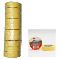 3M (10ม้วน) เทปพันสายไฟฟ้าสีเหลือง 1710 3/4" X 10เมตร  Electrical Tape