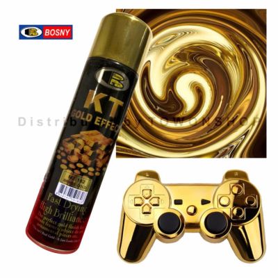 BOSNY สีสเปรย์ สีทองสวยเงางามเหมือนชุบด้วยทอง 18 K KT GOLD EFFEKT Spray Paint