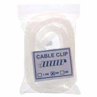 กระดูกงู เก็บสายหลังเครื่อง Cable CLIP (ยาว 3 เมตร) White