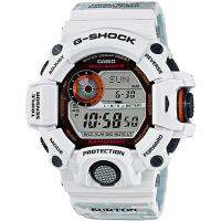 Casio G-Shock นาฬิกาข้อมือผู้ชาย สายคาร์บอนไฟเบอร์ รุ่น GW-9400BTJ-8 X Burton(Ice Gray) - สีเทา