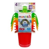 Munchkin : MNK15523# ถ้วยหัดดื่ม(คละสี) 8oz Click Lock Re-usable Trainer Cups - 4pk