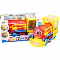 ProudNada Toys ของเล่นเด็กหัวรถไฟเล่นน้ำพุ(สีแดง) FUN TRAIN NO.3980D