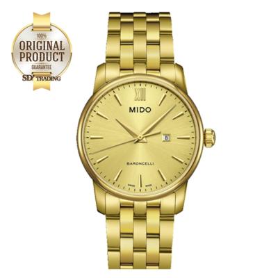 MIDO Baroncelli ll Quartz&nbsp;Mens Watch Boy Size รุ่น M013.210.33.021.00&nbsp;- Gold