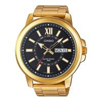 นาฬิกา รุ่น Casio นาฬิกาข้อมือ ผู้ชาย  สายสแตนเลส รุ่น MTP-X100G-1A ( Black/Gold ) จากร้าน MIN WATCH