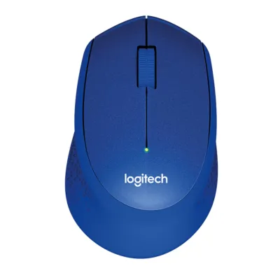 Logitech Wireless Mouse Silent Plus M331 ลอจิเทค เม้าส์ไร้สาย ปุ่มเงียบ - Blue (สีน้ำเงิน) รับประกัน 1 ปี