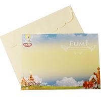 Fumi การ์ดงานบวช การ์ดเปล่า หน้าเดียวพร้อมซอง 5x7 นิ้ว 100 ชุด