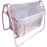 Baby Cradle เปลไกวเครเดิร์น รุ่น C-023 (สีชมพู)