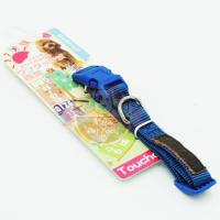 Touchdog Collar ปลอกคอไนลอนสีน้ำเงิน ขนาด M (25-37X1.5Cm) 1 ชิ้น