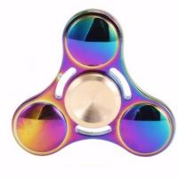 HAAR Fidget Hand Spinner ฟิดเจ็ท แฮนด์ สปินเนอร์ โลหะ ทองเหลือง และ อลูมิเนียม อัลลอย (สแตนเลส สตีล) สามแฉก มน สีรุ้ง