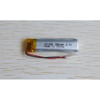 polymer lithium 3.7V 701250  battery 350mAh driving recorder LED speaker toys size 7x12x50 แบต แบตเตอรี่ ชาร์จ