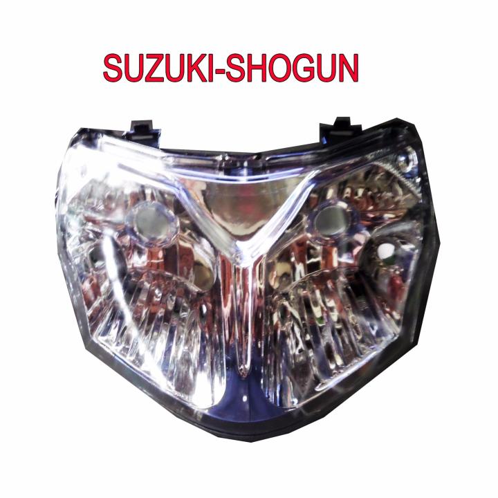 ไฟหน้าชุดมอเตอร์ไซด์ตาเพชรแท้-สำหรับ-suzuki-shogun