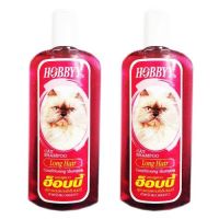 Hobbyy แชมพู อาบน้ําแมว สำหรับแมวขนยาว 500 มล. (2 ขวด) ฮ็อบบี้ Long Haired Cat Shampoo 500 ml. (2 unit)