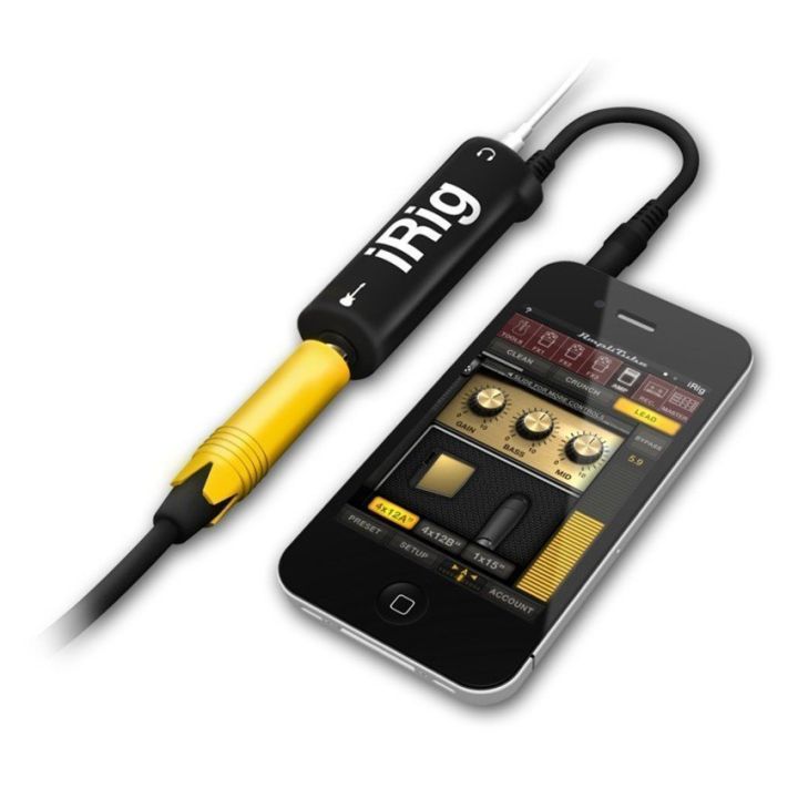 ส่งเร็วพิเศษ-irig-amplitube-effect-guitar-อุปกรณ์เพิ่มเอฟเฟคเสียงต่อกีต้าร์-กับ-iphone-black