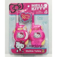 Worktoys วิทยุสื่อสาร เด็กเล่น WALKIE TALKIE Kitty คิตตี้ (สีชมพู)