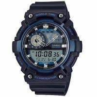 Casio AEQ-200W-2AV นาฬิกาผู้ชาย สายเรซิ่น แบตฯ 10 ปี