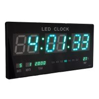 นาฬิกาดิจิตอล รุ่น JH-4622 LED สีเขียว LED DIGITAL CLOCKนาฬิกาแขวน นาฬิกาตั้งโต๊ะ นาฬิกาแขวนติดผนัง Number Clock แขวนผนัง (รุ่น 4622) 45x22x3cm นาฬิกาไฟ นาฬิกา