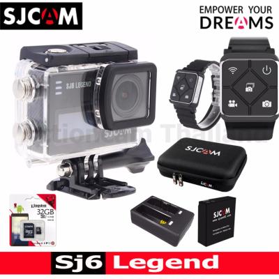 SJCAM SJ6 LEGEND 4K 16Mp เมนูไทย (BLACK) + Kingston 32GB + Battery + DualCharger + BAG(L) + RemoteBand (รับประกัน 1ปี)