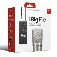 อุปกรณ์ช่วยในการบันทึกเสียง IK Multimedia รุ่น iRig PRE  อัดเพลง โดยสามารต่อไมโครโฟนที่มี XLR Connector บันทึกเสียงลง iPhone ,iPad ได้