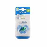 Dr.Browns : DRBPV11408-GBX จุกหลอก PreVent CLASSIC SHIELD Pacifier, Stage 1 * 0-6M - Blue, 1pk.(Blue)