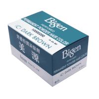 Bigen Hair coloring บีเง็น ผงย้อมผม ซี สีน้ำตาลเข้ม 6 g. (12 กล่อง)