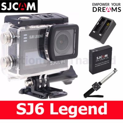 SJCAM SJ6 LEGEND 4K 16MP (Black) + Battery + DualCharger + Remote Selfie (รับประกัน 1ปี)