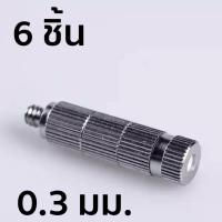 หัวพ่นหมอกแบบเกลียว มีไส้กรอง เบอร์ 3 ขนาด 0.3 มม. 6 ชิ้น