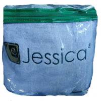 Jessica ชุดผ้าขนหนู เช็ดตัว+เช็ดผม  แพ็คสองชิ้น (สีเทาอ่อน)