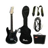 Century กีตาร์ไฟฟ้า 3 T/BK +แอมป์ ROCK FG30+กระเป๋าใส่กีตาร์ FENDER+สายแจ็ค+สายสะพาย+pick GIBSON 3 ตัว