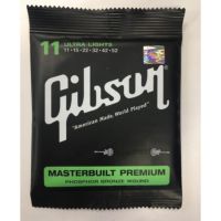 สายกีต้าร์โปร่ง Gibson เบอร์11 Ultra Light - 011,015,022w,032w,042w,052w