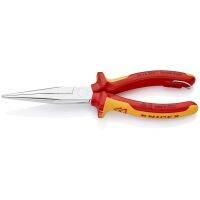 KNIPEX Snipe Nose Side Cutting Pliers w/tether attachment point VDE 200 mm คีมปากแหลม VDE 200 มม. รุ่น 2616200T