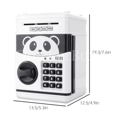 Mini ATM Panda กระปุกออมสินใส่แบงค์ กระปุกออมสินดูดแบงค์ (กระปุกออมสิน มินิ เอทีเอ็ม)