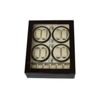 TP -Watch Winder กล่องหมุนนาฬิกาออโตเมติก 8 เรือน ควอตซ์ 6 เรือน สีน้ำตาลลายไม้/สีครีม (รับประกัน 1 ปี)