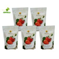 ดอยคำ สตรอว์เบอร์รี่อบ140 grams แห้ง 140 กรัม 5 ถุง  Doi Kham Dehydrated Strawberry 5 sachets