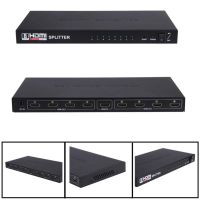 High Quality 8 Port 1 In 8 Out 1x8 HDMI Splitter Audio Video 1080P For HD HDTV 3D DVD