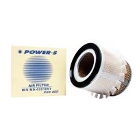 POWER-S ไส้กรองอากาศ สำหรับ รถ MITSUBISHI L200 CYCLONE  เครื่องยนต์ 4D56 ขนาด 2,500 CC ปี 1990 - 1995 รหัสอะไหล่แท้ MD-620109T (รหัสอะไหล่ PSA-202-S)