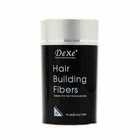 (Black)  Dexe Hair Building Fiber ไฟเบอร์เพิ่มผมหนา ปิดผมบาง ขนาด 22 กรัม (สีดำ)