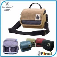 Soudelor Camera Bag กระเป๋ากล้อง DSLR /MirrorLess ขนาดเล็ก ผ้า Canvas รุ่น 1682S - สีน้ำตาล (Brown Color) (Brown)