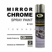 Bosny บอสนี่ สีสเปรย์ โครเมี่ยม กระจกเงา Mirror Chrome Spray  270cc