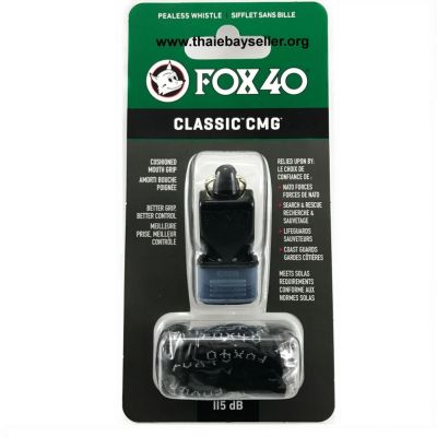 GREGORY-นกหวีด Fox40 Classic CMG (สีดำ)