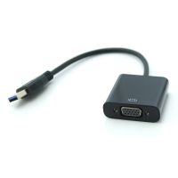 สายแปลง USB 3.0 to VGA multi display adapter สายยาว 20 cm - Black Color