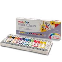 Pentel Water Colours WFRS-15 สีน้ำ เพนเทล : 15 สี ปริมาตรหลอดละ 5ml